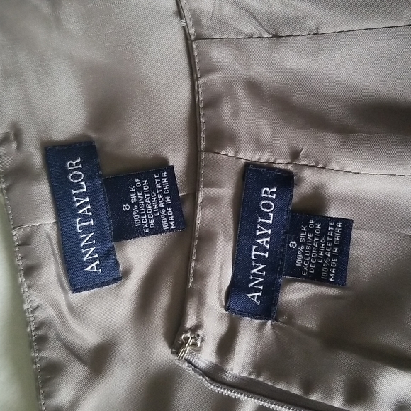 Vintage Silver Gray Sequined 3 Piece Ann Taylor  Jacket, Skirt and Bustier - Picture 7 of 8